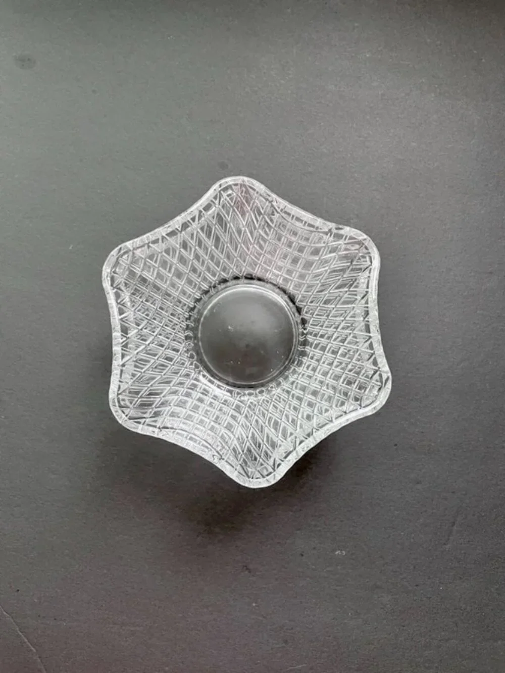 Set of 2 little cute glass candy bowls